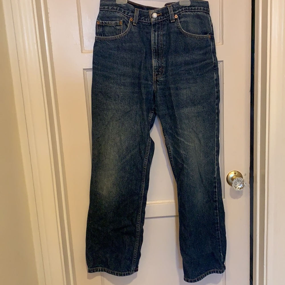 VINTAGE LEVI’S 517 BOOTCUT JEANS MEN’S 34X29 MADE IN USA LEVI STRAUSS DENIM BLUE